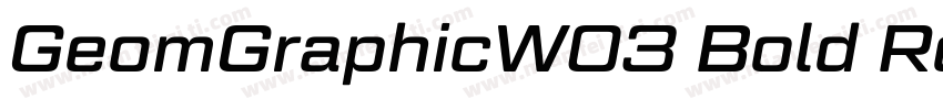 GeomGraphicW03 Bold Regular字体转换